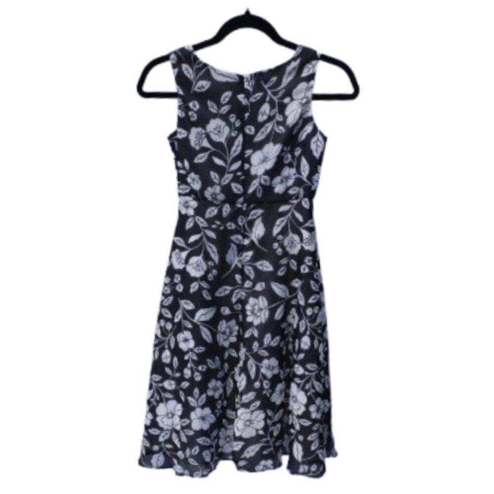 Perfectly Dressed Black with White Floral Dress Crinoline Kid's Size 8 (Medium) - Picture 2 of 8